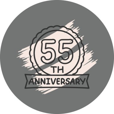 Yıl dönümü kutlama vektör çizimi tasarımı