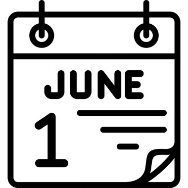 Haziran sembolü, vektör, illüstrasyon