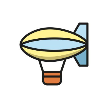 Zeplin ikon vektör tasarım şablonları basit ve modern konsept