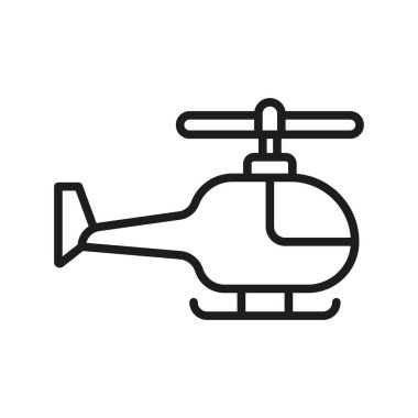 Helikopter simgesi vektör tasarım şablonları basit ve modern konsept