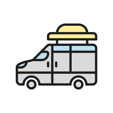 Van simgesi tasarım şablonları basit ve modern konsept