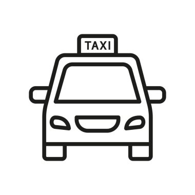 Taksi simgesi tasarım şablonları basit ve modern konsept