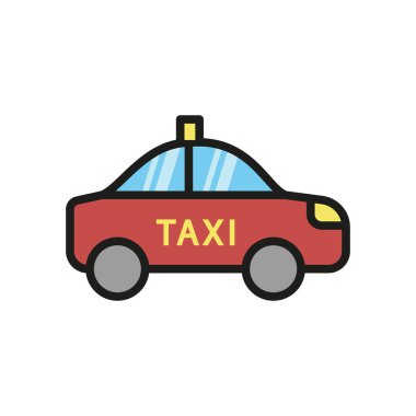 Taksi simgesi tasarım şablonları basit ve modern konsept