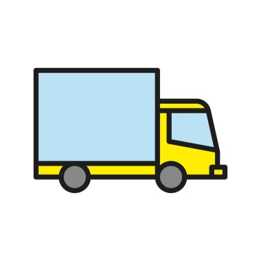 Kamyon simgesi tasarım şablonları basit ve modern konsept