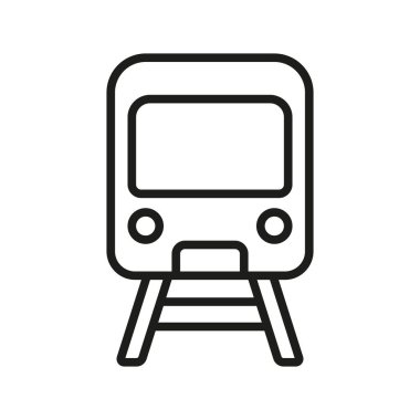 Metro tren ikonu vektör tasarım şablonları basit ve modern konsept