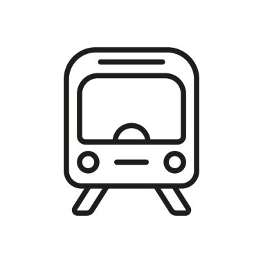 Metro tren ikonu vektör tasarım şablonları basit ve modern konsept