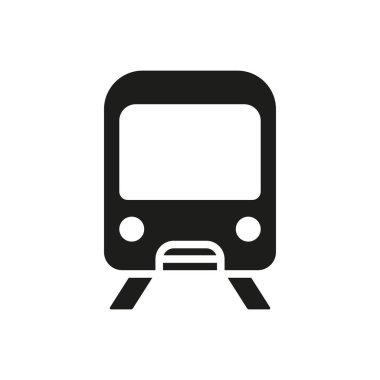 Metro tren ikonu vektör tasarım şablonları basit ve modern konsept