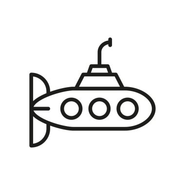 Denizaltı simgesi vektör tasarım şablonları basit ve modern konsept