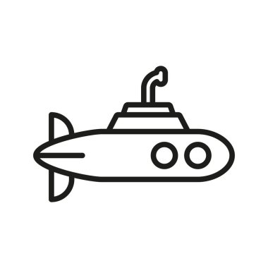 Denizaltı simgesi vektör tasarım şablonları basit ve modern konsept