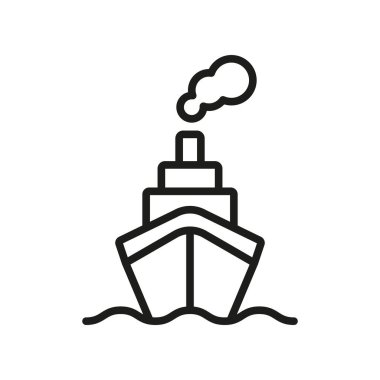 Gemi simgesi vektör tasarımı şablonları basit ve modern konsept