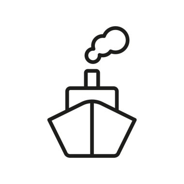 Gemi simgesi vektör tasarımı şablonları basit ve modern konsept