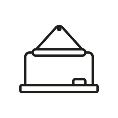 Karatahta simgesi vektör tasarım şablonları basit ve modern konsept