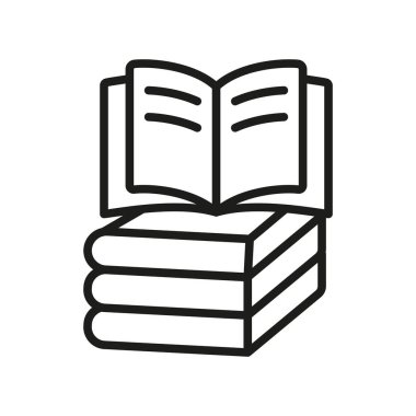 Kitap simgesi tasarım şablonları basit ve modern konsept