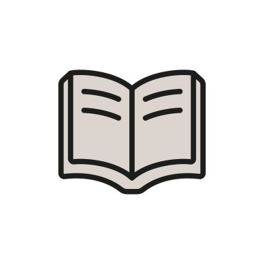 Kitap simgesi tasarım şablonları basit ve modern konsept