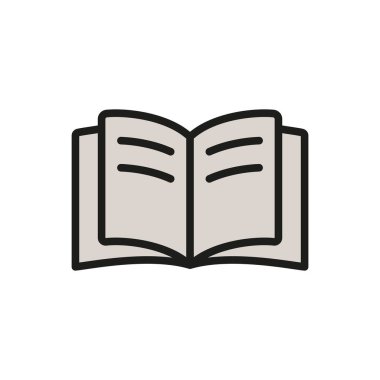 Kitap simgesi tasarım şablonları basit ve modern konsept