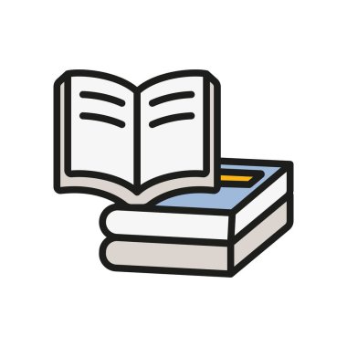 Kitap simgesi tasarım şablonları basit ve modern konsept