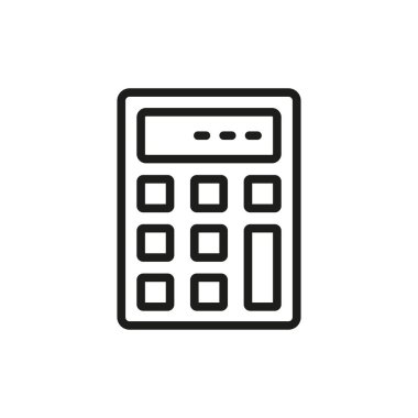 Hesaplayıcı simgesi vektör tasarım şablonları basit ve modern konsept