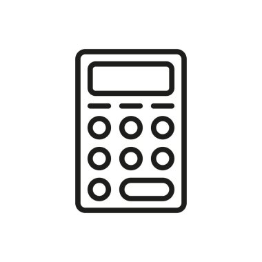 Hesaplayıcı simgesi vektör tasarım şablonları basit ve modern konsept