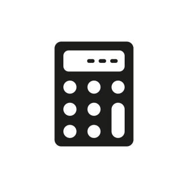 Hesaplayıcı simgesi vektör tasarım şablonları basit ve modern konsept