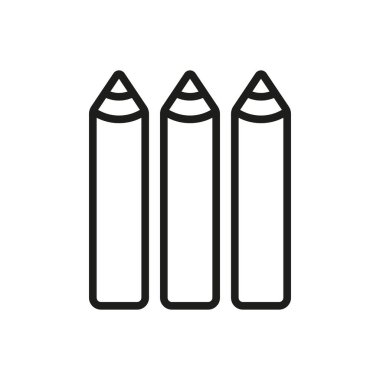 Renkli kalem ikonu vektör tasarım şablonları basit ve modern konsept