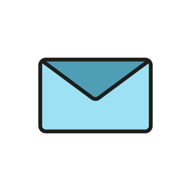 Zarf durağan ikon vektör tasarım şablonları basit ve modern konsept