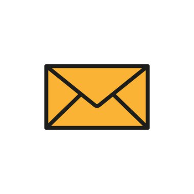 Zarf durağan ikon vektör tasarım şablonları basit ve modern konsept