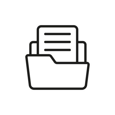 Dosya sahibi simgesi vektör tasarım şablonları basit ve modern konsept