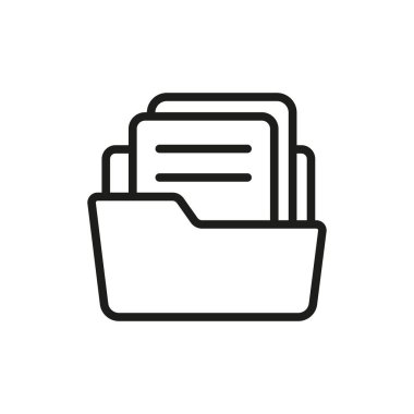 Dosya sahibi simgesi vektör tasarım şablonları basit ve modern konsept