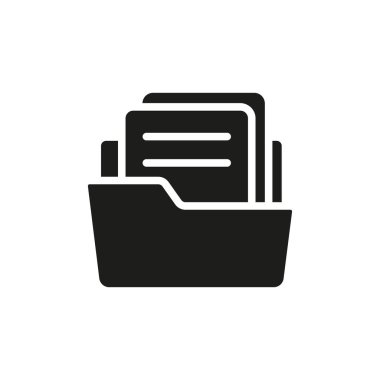 Dosya sahibi simgesi vektör tasarım şablonları basit ve modern konsept