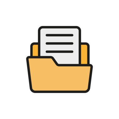 Dosya sahibi simgesi vektör tasarım şablonları basit ve modern konsept