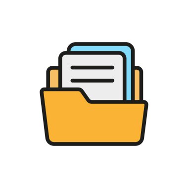 Dosya sahibi simgesi vektör tasarım şablonları basit ve modern konsept