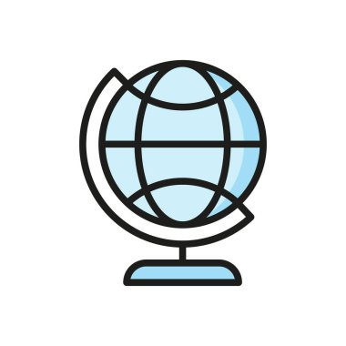 Küresel simge vektör tasarımı şablonları basit ve modern konsept