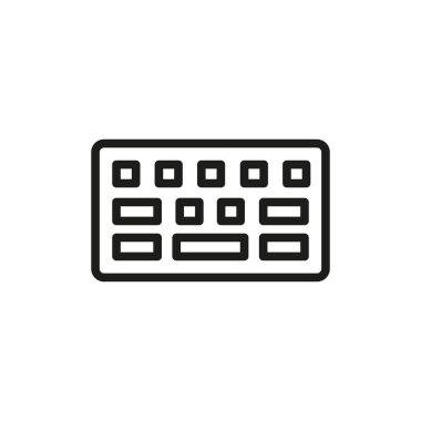 Klavye simgesi vektör tasarım şablonları basit ve modern konsept