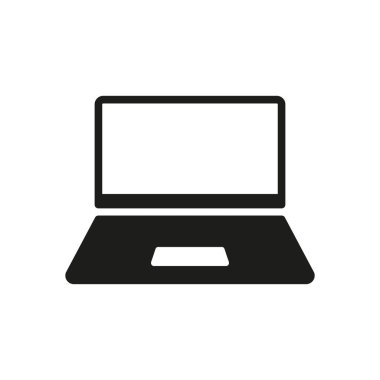 Laptop ikon vektör tasarımı şablonları basit ve modern konsept grafiği