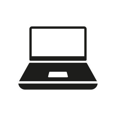 Laptop ikon vektör tasarımı şablonları basit ve modern konsept grafiği
