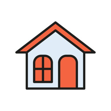 Ev simgesi vektör tasarımı şablonları basit ve modern konsept grafiği