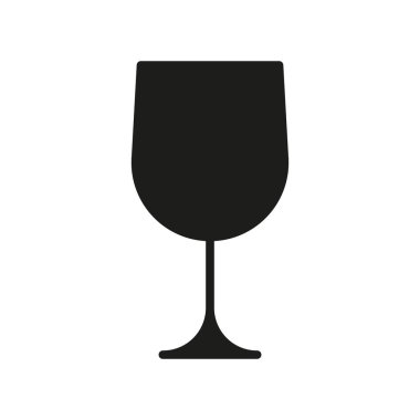 Şarap cam ikonu vektör tasarım şablonları basit ve modern kavramlar