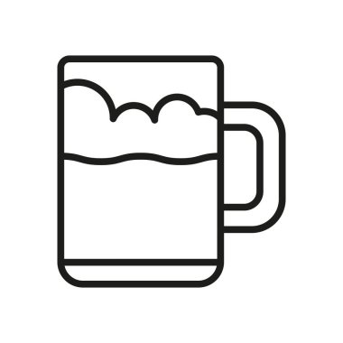 Bira ikonu vektör tasarımı şablonları basit ve modern konsept grafiği