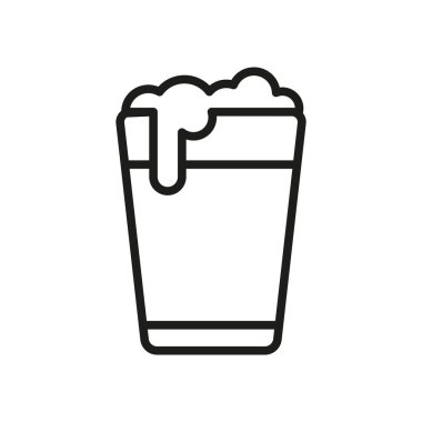 Bira ikonu vektör tasarımı şablonları basit ve modern konsept grafiği