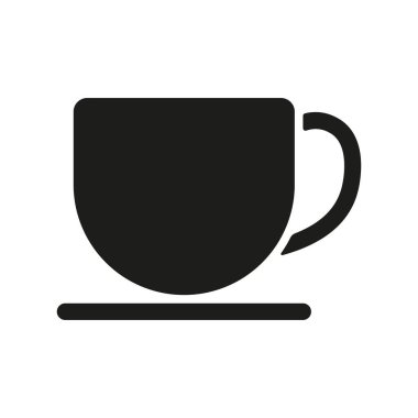 Kahve bardağı ikonu vektör tasarım şablonları basit ve modern konsept grafik