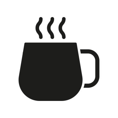 Kahve bardağı ikonu vektör tasarım şablonları basit ve modern konsept grafik