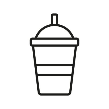 Kahve kağıdı ikonu vektör tasarım şablonları basit ve modern konsept grafikleri