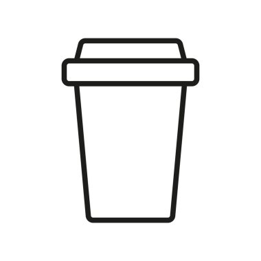 Kahve kağıdı ikonu vektör tasarım şablonları basit ve modern konsept grafikleri