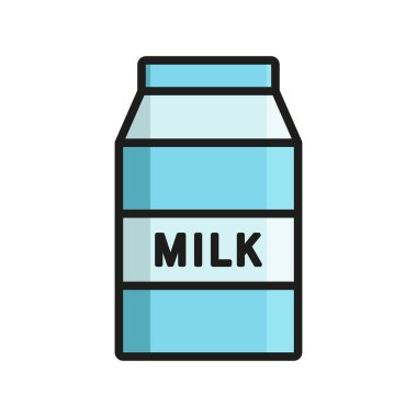 Süt şişesi ikonu vektör tasarımı şablonları basit ve modern konsept grafiği
