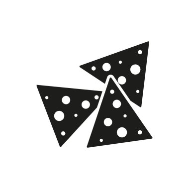 Mısır cipsi yiyecek içecek ikonu vektör temel tasarım basit ve modern konsept şablonlar