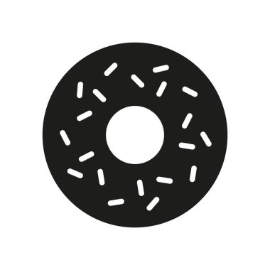 Çörek ikonu vektör tasarımı şablonları basit ve modern konsept grafiği