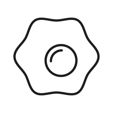 Yumurta simgesi vektörü temel tasarım basit ve modern konsept grafik şablonu