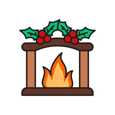 Baca Noel simgesi vektör temel tasarım basit ve modern konsept grafik