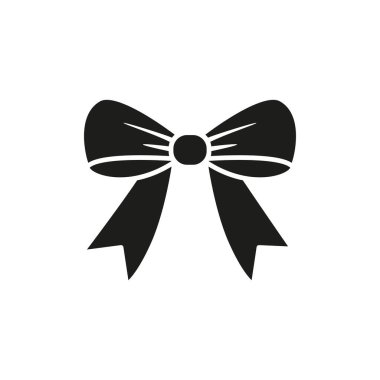 Noel yayı ikonu vektörü temel tasarım basit ve modern konsept grafik