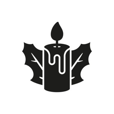 Noel mum ikonu vektör temel tasarım basit ve modern konsept grafik